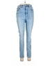Denim Forum Solid Blue Jeans Size 30 waist - photo 1