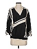 Drew 100% Polyester Black 3/4 Sleeve Blouse Size XS - photo 1