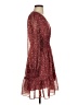 Max Studio Paisley Burgundy Casual Dress Size S - photo 4