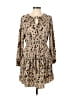 Shein 100% Polyester Animal Print Tan Casual Dress Size L - photo 1