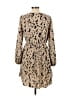 Shein 100% Polyester Animal Print Tan Casual Dress Size L - photo 2