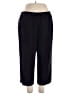 Tianello Solid Black Casual Pants Size XL - photo 1