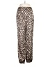 H:ours Animal Print Brown Casual Pants Size S - photo 1
