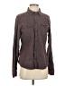 TNA Tweed Brown Long Sleeve Button-Down Shirt Size L - photo 1