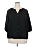 Vince Camuto 100% Polyester Black 3/4 Sleeve Blouse Size XXL - photo 1