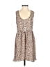 LA Hearts 100% Polyester Animal Print Tan Casual Dress Size S - photo 1