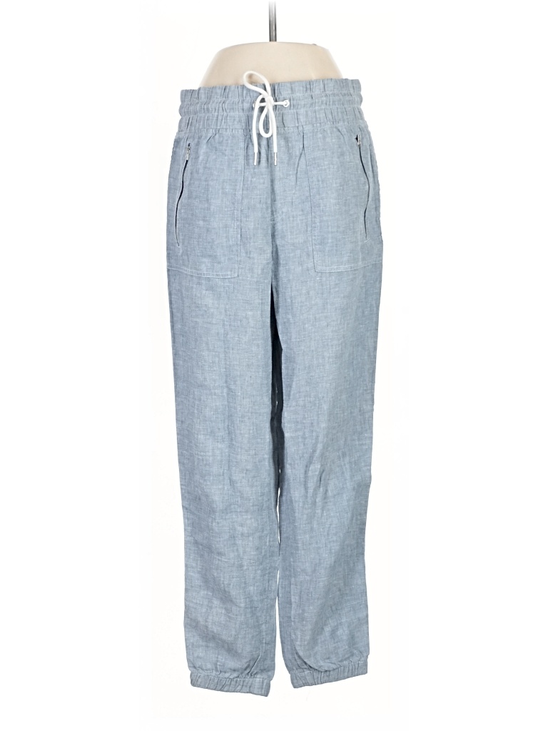 Pre-owned Athleta Linen Pants In Blue