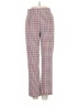 Free People Checkered-gingham Red Casual Pants Size 4 - photo 1