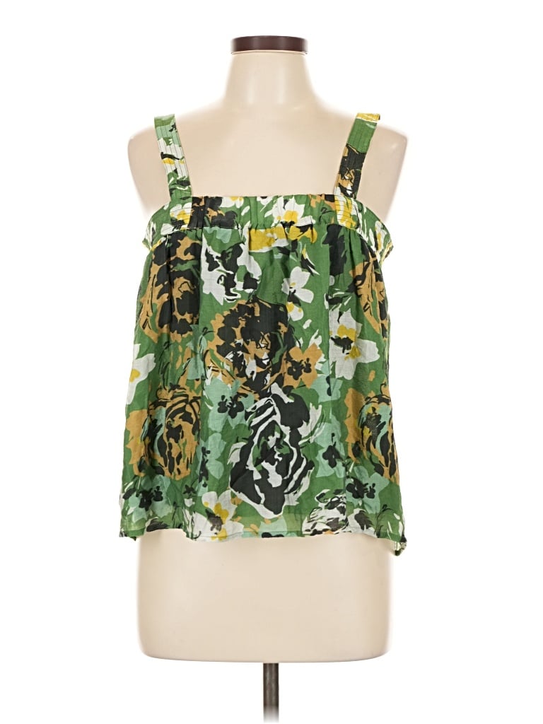 Pre-owned Gigio Sleeveless Blouse In Green