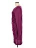 Leith Solid Burgundy Purple Casual Dress Size L - photo 5