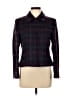 Petite Sophisticate Plaid Purple Jacket Size 6 - photo 1