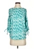 MICHAEL Michael Kors 100% Polyester Teal 3/4 Sleeve T-Shirt Size XS - photo 1