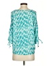 MICHAEL Michael Kors 100% Polyester Teal 3/4 Sleeve T-Shirt Size XS - photo 2