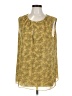 CAbi 100% Polyester Gold Sleeveless Blouse Size L - photo 1