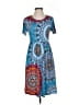 DB Moon Paisley Blue Casual Dress Size S - photo 1