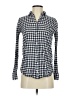 J.Crew Checkered-gingham Blue Long Sleeve Button-Down Shirt Size 00 - photo 1