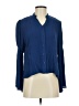 Blu Pepper 100% Rayon Blue Long Sleeve Blouse Size S - photo 1