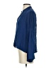 Blu Pepper 100% Rayon Blue Long Sleeve Blouse Size S - photo 5
