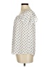 Maison Jules 100% Polyester Polka Dots Ivory Short Sleeve Blouse Size S - photo 5