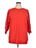 Max Studio Red 3/4 Sleeve T-Shirt Size 1X - photo 1