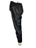 Tessuto Black Faux Leather Pants Size M - photo 5