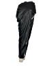 Tessuto Black Faux Leather Pants Size M - photo 4