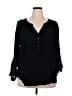 Torrid Black 3/4 Sleeve Blouse Size 2X Plus (2) - photo 1