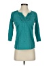L.L.Bean Teal 3/4 Sleeve Top Size XS - photo 1