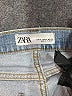 Zara 100% Cotton Hearts Blue Jeans Size 6 - photo 7