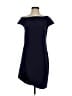 Halston Heritage Solid Blue Casual Dress Size S - photo 1