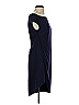Halston Heritage Solid Blue Casual Dress Size S - photo 4