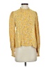 Zara 100% Viscose Yellow Long Sleeve Blouse Size XS - photo 1