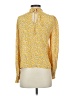 Zara 100% Viscose Yellow Long Sleeve Blouse Size XS - photo 2