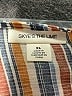 Skye's The Limit Stripes Orange Tan 3/4 Sleeve Blouse Size XL - photo 7