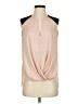 BCBGMAXAZRIA 100% Polyester Tan Pink Sleeveless Blouse Size XS - photo 1