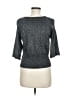 Harold's Gray Silver 3/4 Sleeve Top Size M - photo 2