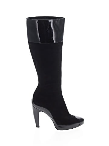 Balenciaga Suede Knee High Platform Boots (view 1)
