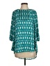 Copper Key 100% Polyester Teal 3/4 Sleeve Blouse Size S - photo 1