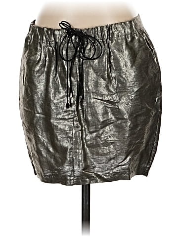 Elizabeth and James Faux Leather Skirt (view 1)