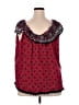 Westport 100% Rayon Red Sleeveless Blouse Size 3X - photo 2