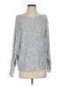 Sadie & Sage Metallic Silver Pullover Sweater Size S - photo 1