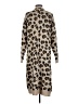 Hayden 100% Acrylic Animal Print Leopard Print Tan Cardigan Size S - photo 2