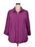 A.L.C. Purple 3/4 Sleeve Button-Down Shirt Size 3X - photo 1