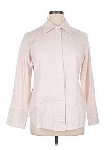 Linda Allard Ellen Tracy 3/4 Sleeve Button-Down Shirt (view 1)
