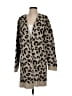 Mud Pie Animal Print Tan Cardigan Size Sm - Med - photo 1