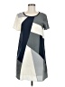 Marc by Marc Jacobs 100% Polyester Graphic Gray Casual Dress Size 8 - photo 1