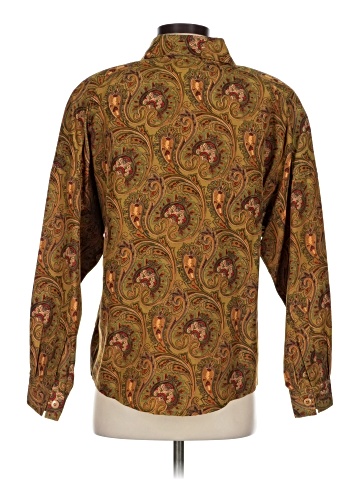 Linda Allard Ellen Tracy Long Sleeve Silk Top (view 2)