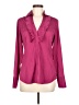 Express Design Studio Burgundy Long Sleeve Blouse Size M - photo 1