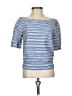 J.Crew 100% Cotton Blue Short Sleeve Top Size 00 - photo 1
