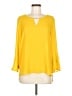Atmosphere 100% Polyester Yellow 3/4 Sleeve Blouse Size 8 - photo 1